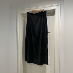 Floor length velvet skirt